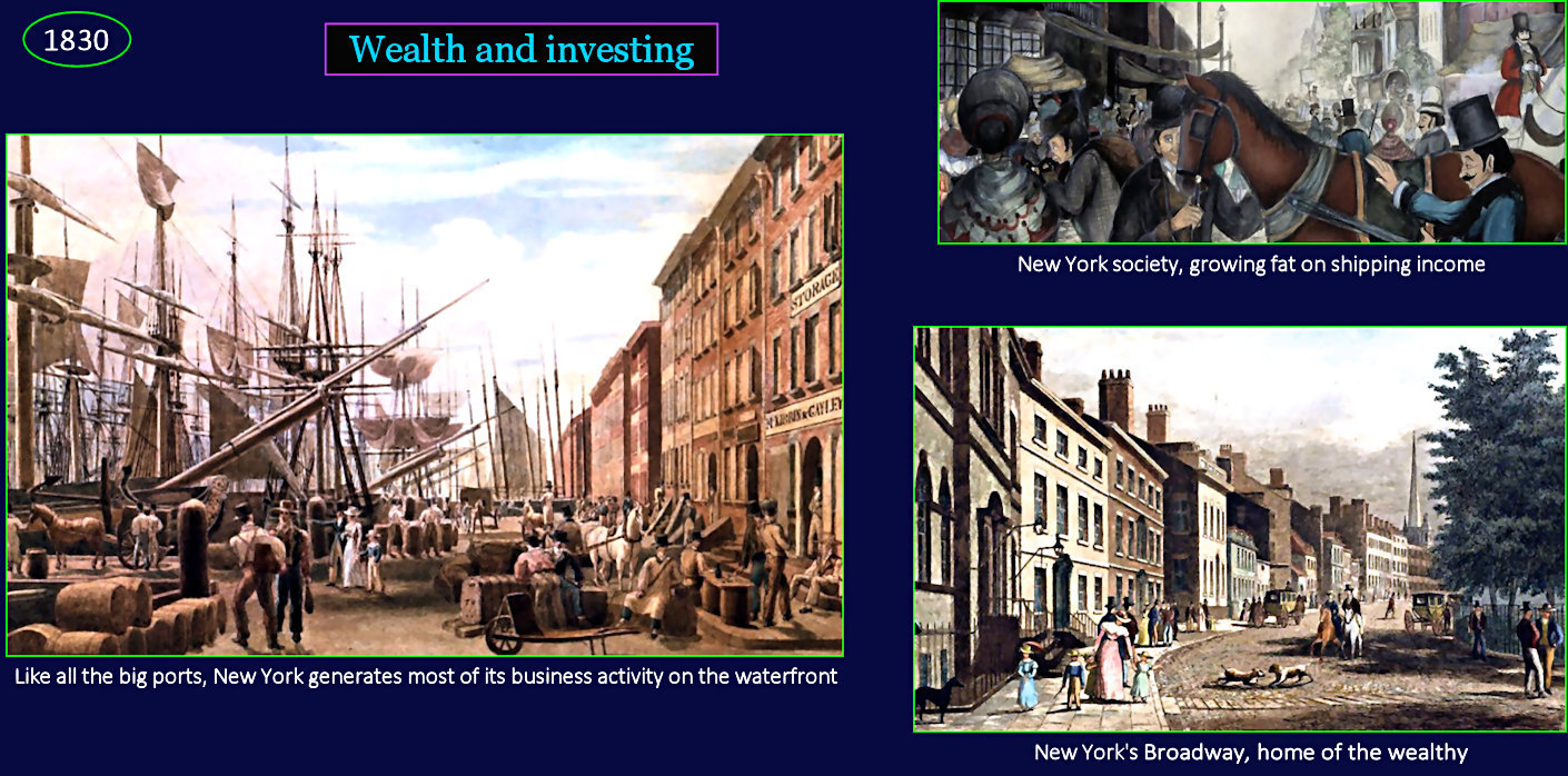 Growing wealth, 1830